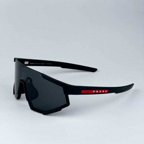 Prada Linea Rossa PS04WSF DG006F BRAND NEW Sunglasses Black Rubber Grey Unisex - Picture 9 of 13